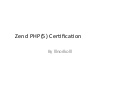 Zend Php(5) Certification的クイズ