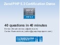 Zend PHP 5.3 Demo Certification Test