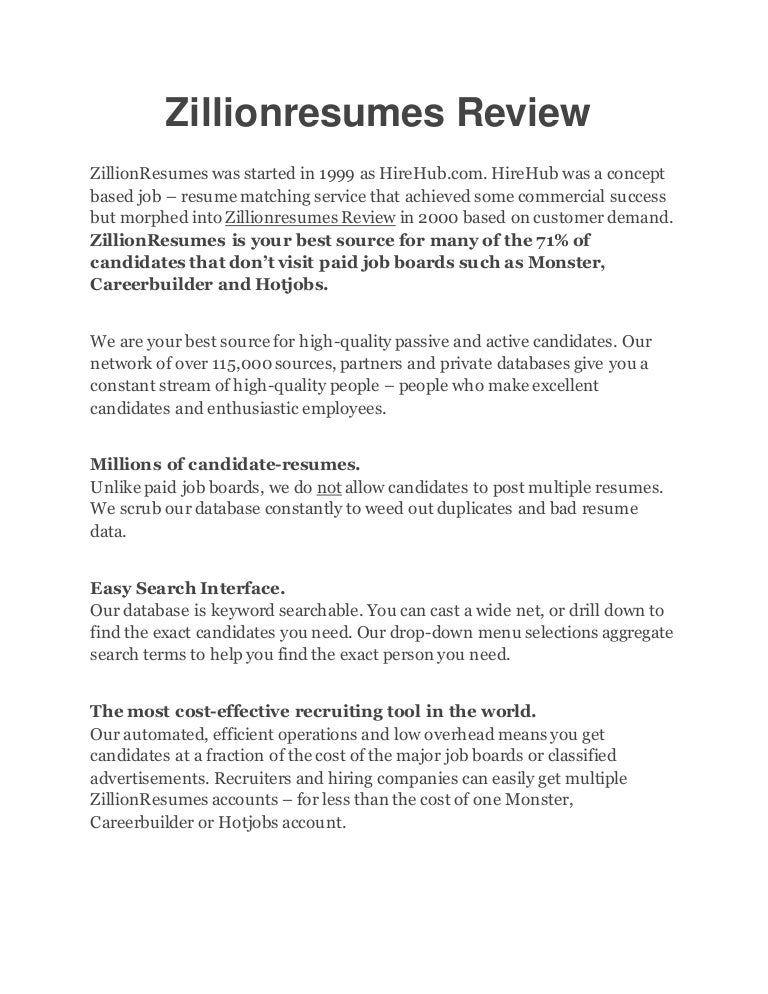 careerbuilder resume database