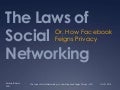 Zimmer laws of social networking slides