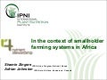 Zingore - 4R Nutrient Stewardship in the context of smallholder agriculture in Africa