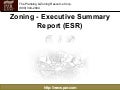 Zoning - Executive Summary Report (ESR)
