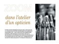 Zoom atelier opticien