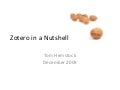 Zotero in a Nutshell