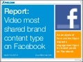 Report: Video Most Shared Content Type on Facebook