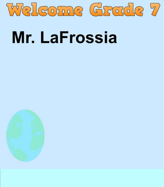 Welcome Parents 2014