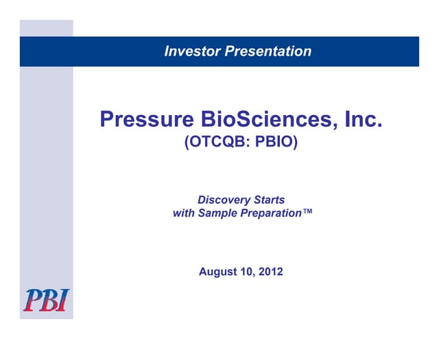 Investor Presentation