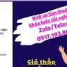 Dịch vụ viết thuê đề tài trọn gói 🥳🥳 Liên hệ ZALO/TELE: 0917.193.864 ❤❤, profile picture