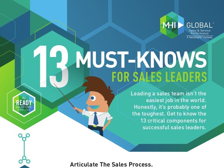 13 Must Knows For Sales Leaders