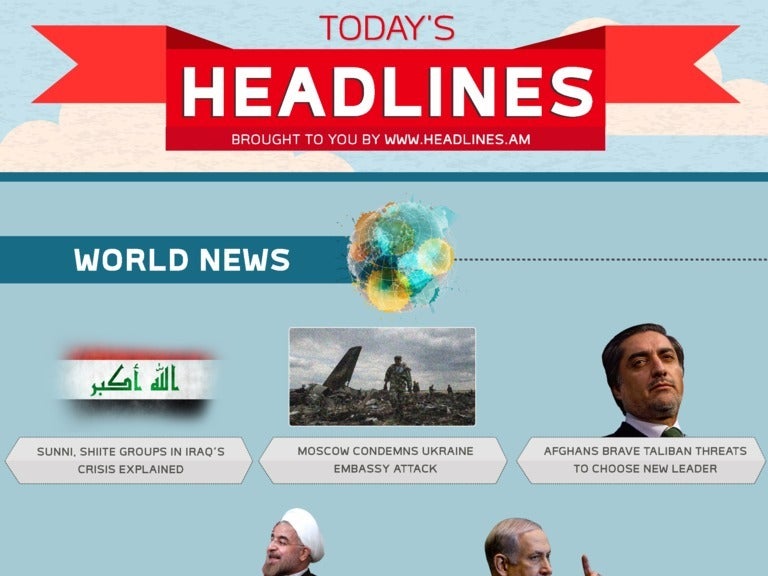 NEWS HEADLINES June 15, 2014