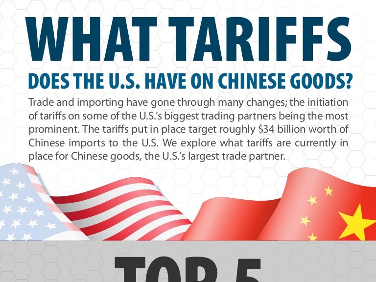 What tariffs does the U.S. have on Chinese goods?
