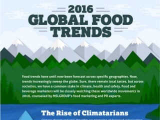 2016 Global Food Trends