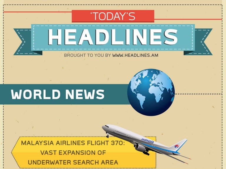 Today's News Headlines In An Infographic