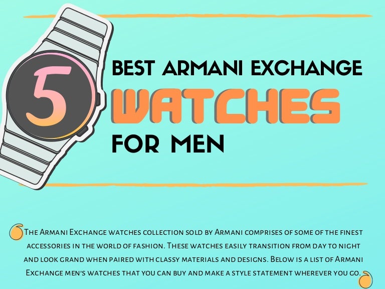 best armani exchange watches