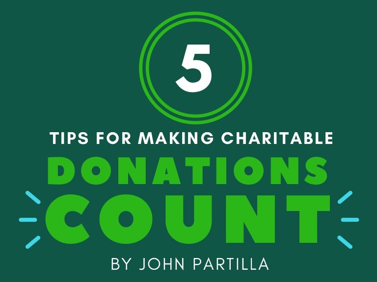 5 Tips for Making Charitable Donations Count