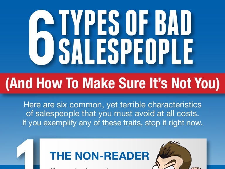 6 Types of Bad Salespeople (And How To Make Sure It’s Not You)