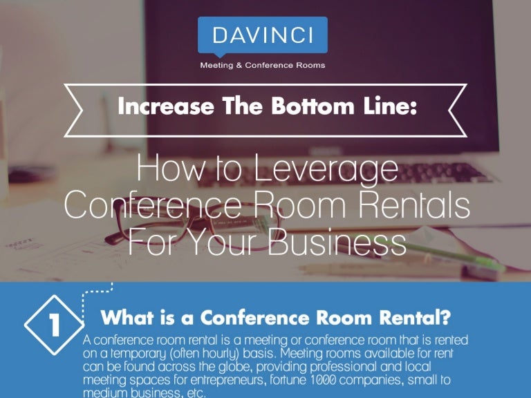 How to Leverage Conference Room Rentals & Increase the Bottom Line Fo…