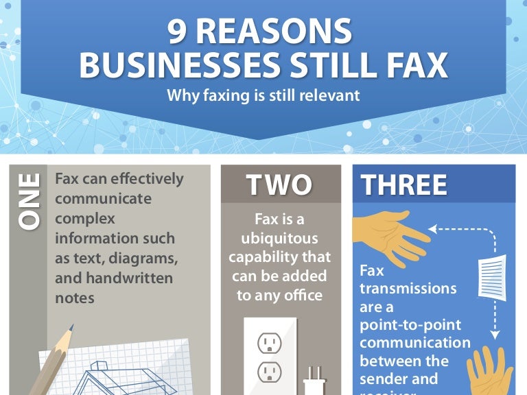 9 reasons businesses still fax infographic