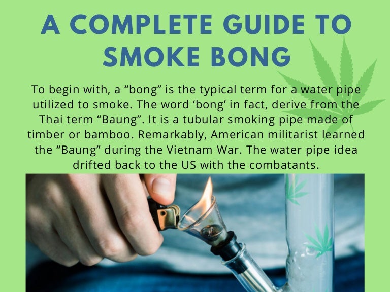 A Complete Guide To Smoke Bong