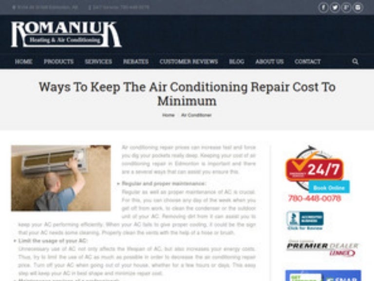 Air conditioning repair at affordable cost