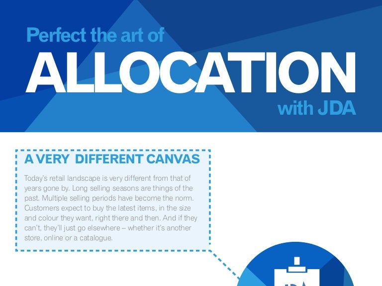 Perfect The Art Of Allocation with JDA Software