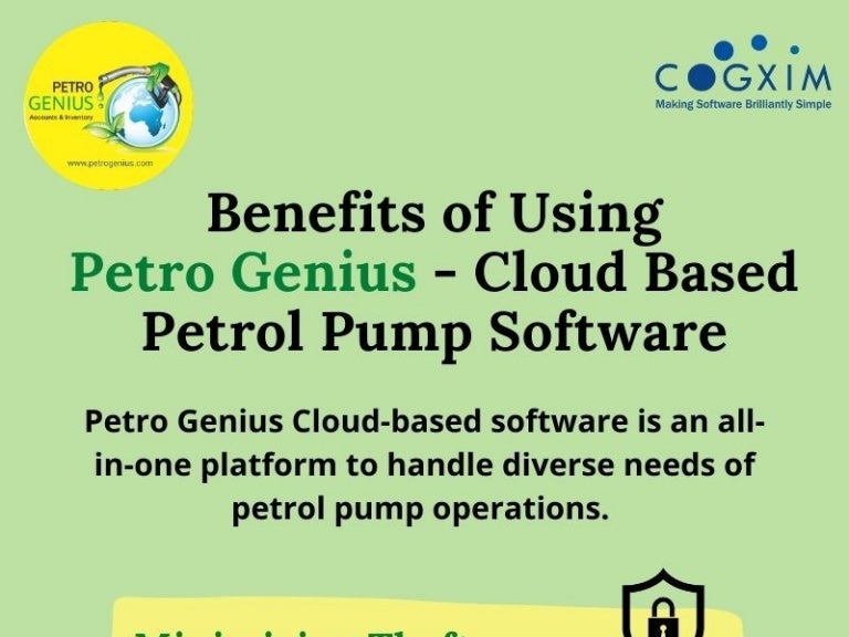 Benefits of using Petro Genius cloud based petrol pump software