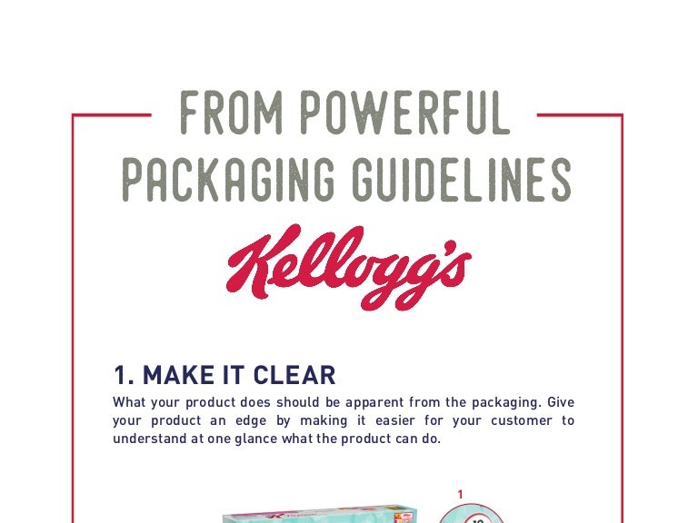 PACKAGING GUIDELINES