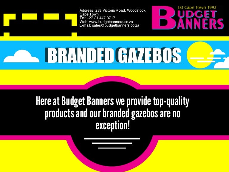 Branded Gazebos Budget Banners