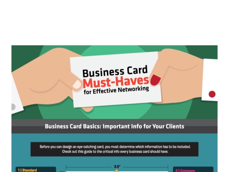 Business card must haves for effective networking