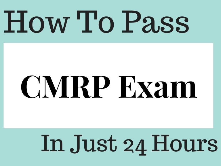 CMRP Deutsch Prüfung