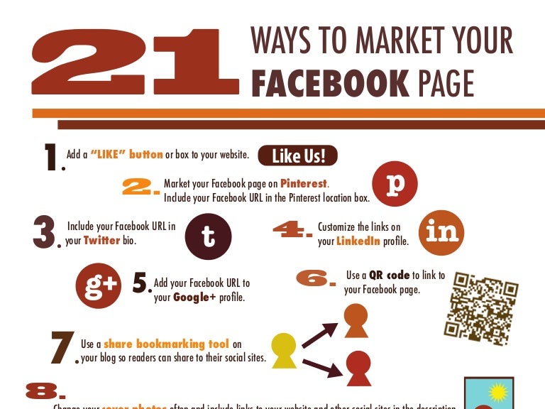 21 Ways to Market your Facebook Page