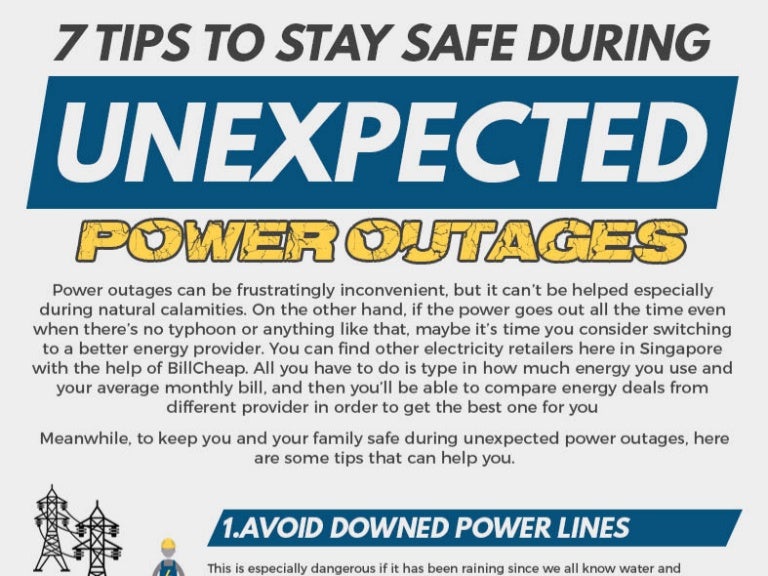 7 Tips To Stay Safe During Unexpected Power Outages