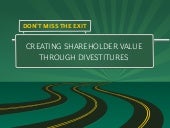 Creating Shareholder Value Through Divestitures