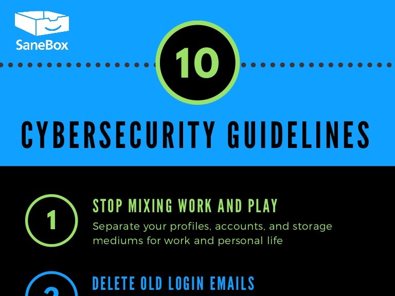 10 cybersecurity guidelines for individuals and SMBs [INFOGRAPHIC]