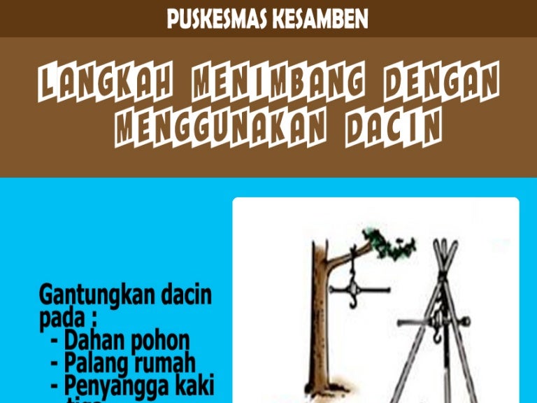 Langkah Menimbang Balita Dengan Menggunakan Dacin