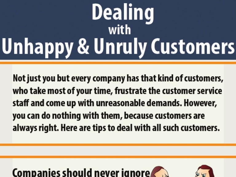 Dealing with Unhappy & Unruly Customers [INFOGRAPHIC]