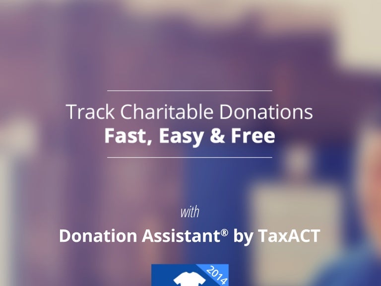 track charitable donations