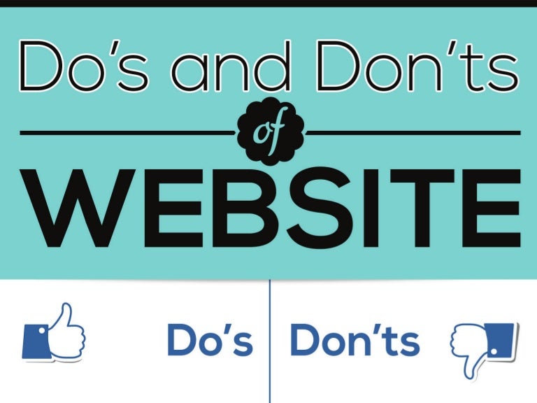[Infographic] Do’s and Don’ts of a website
