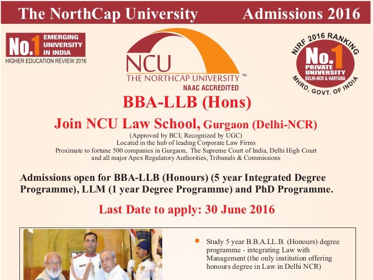 Admissions Open for BBALLB(Honours) Join NCU Law School, Gurgaon