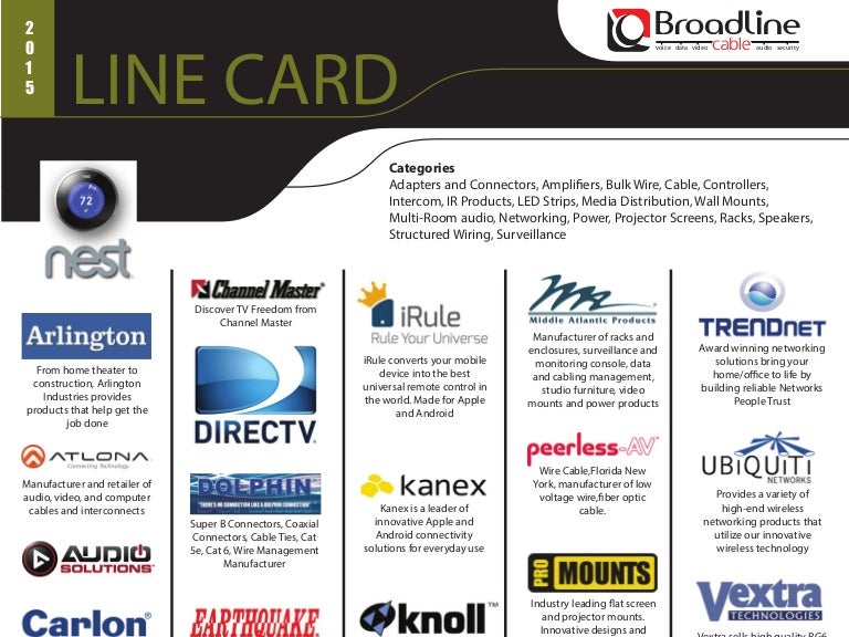 Broadline Line Card
