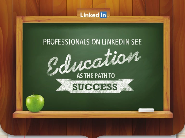 Education LinkedIn Infographic 2014
