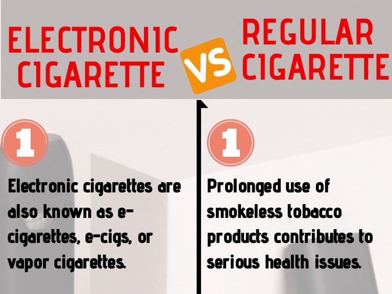 Electronic Cigarette VS Regular Cigarette