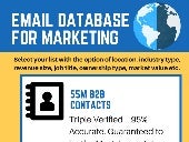 Email database for marketing