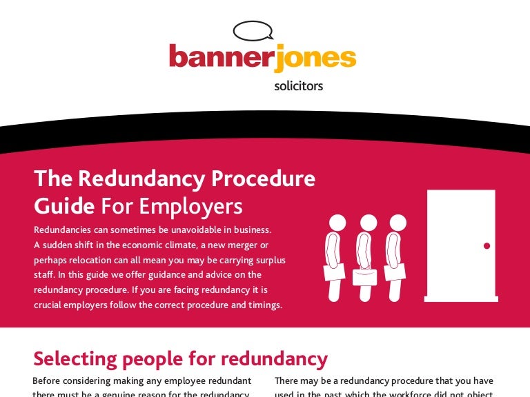 Employment Law Redundancy Procedure Guide for Employers