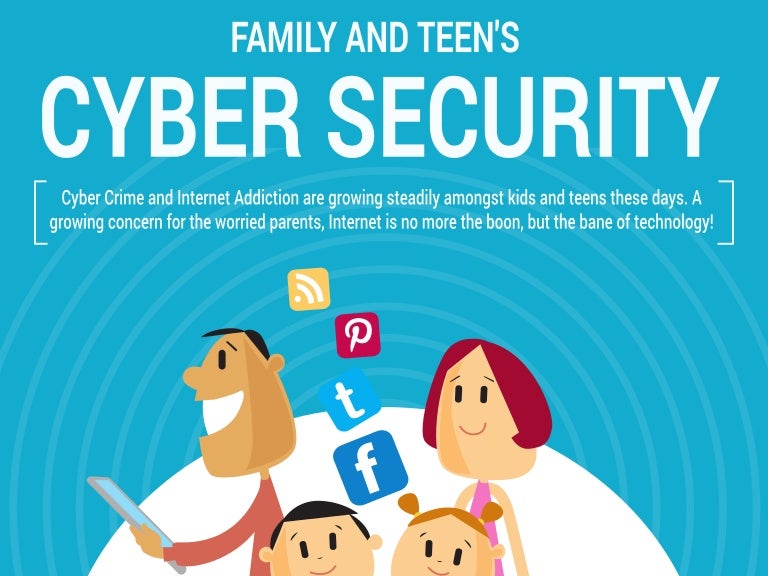 Infographic Family and Teen's Cyber Security