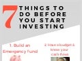 7 Things to do before you start investing