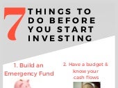 7 Things to do before you start investing
