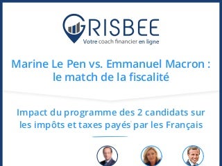 Macron vs. Le Pen : le match de la fiscalité