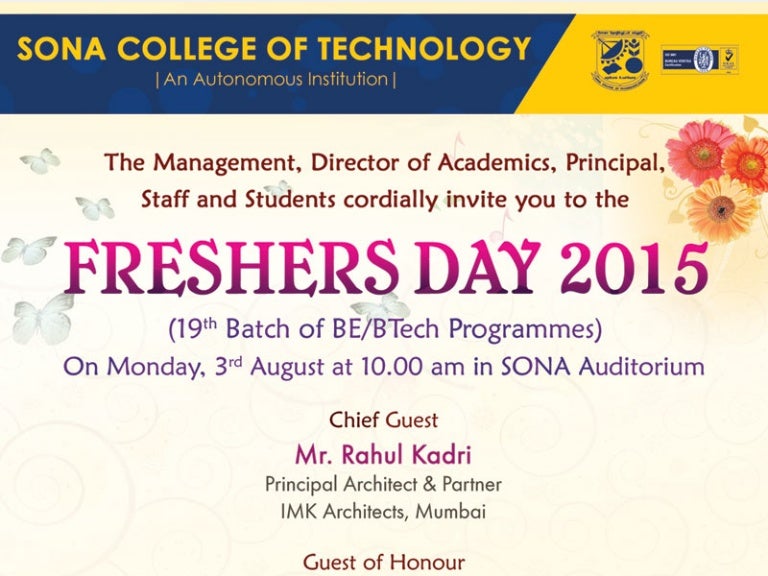 freshers party invitation cards