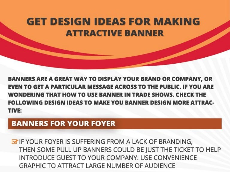 Get the Best Design Ideas for Making an Attractive Banner